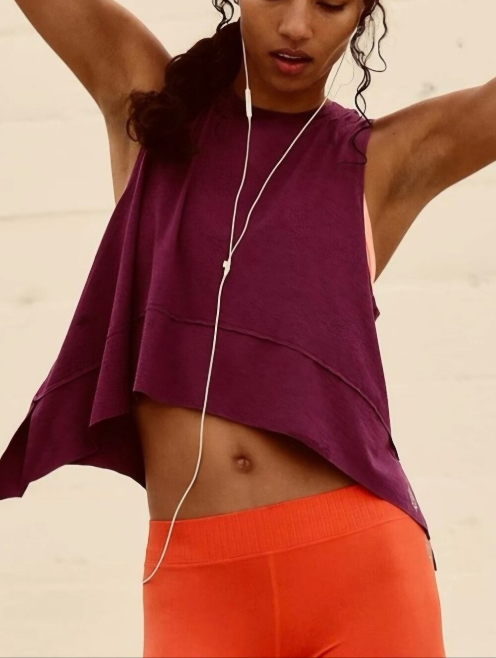 Free People Movement NWT Tempo Tank Drep Mulberry